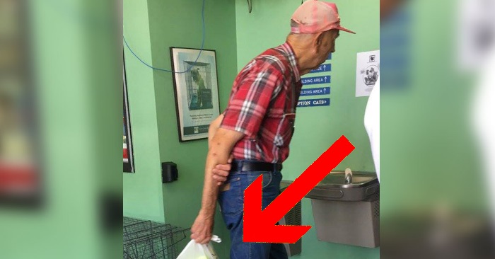 Den gamle mannen kommer inn på dyrehjemmet med en pose. Når de ser hva den inneholder, kommer tårene!